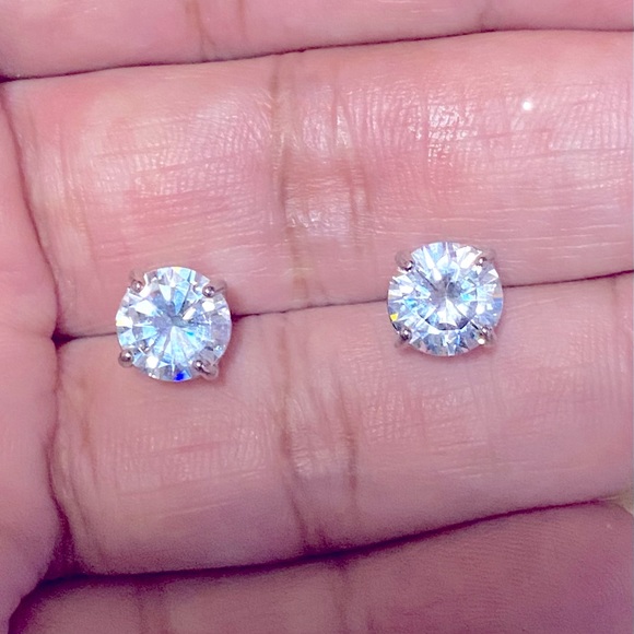 Other - Silver CZ Stud Earrings